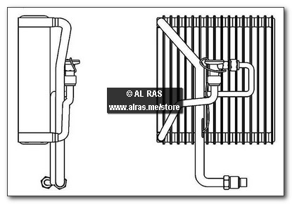 EVAP. TATA PICKUP (LHD) W/VALVE &#38; PIPE