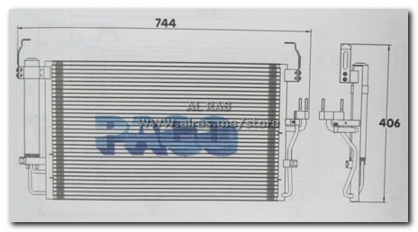 COND / PACO / HY ELANTRA 01-07 / TIBURON 03-08 